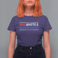 Red White and Blueberries T Shirt For Women Patriotic Tribute Memorial - Wonder Print Shop