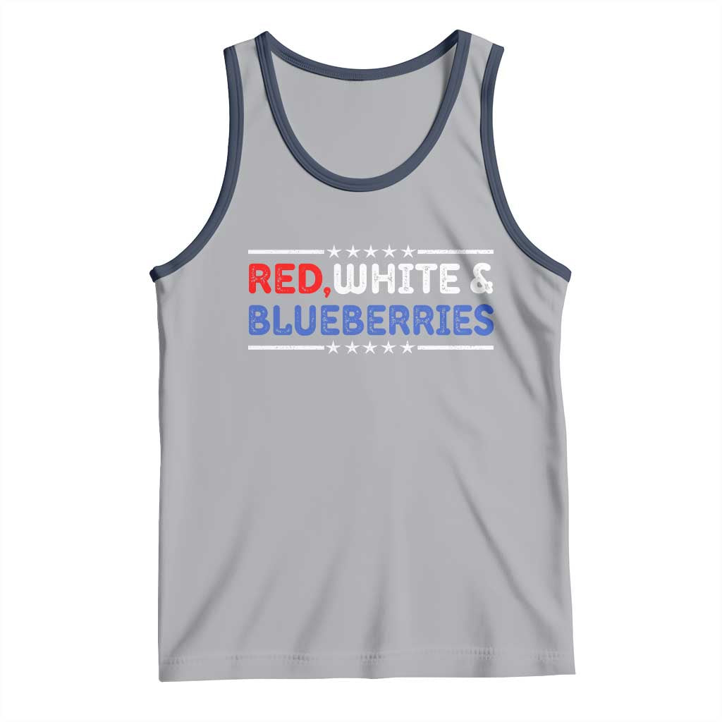 Red White and Blueberries Tank Top Patriotic Tribute Memorial - Wonder Print Shop