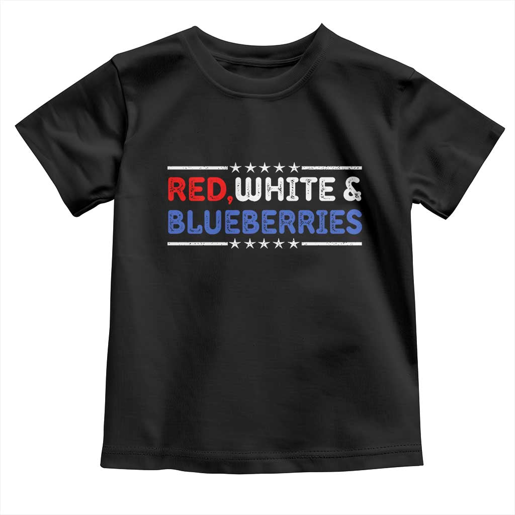 Red White and Blueberries Toddler T Shirt Patriotic Tribute Memorial - Wonder Print Shop