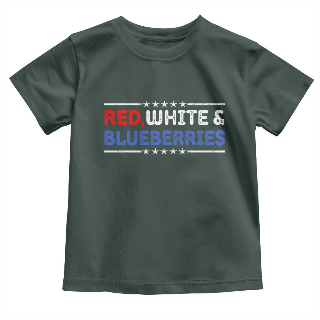 Red White and Blueberries Toddler T Shirt Patriotic Tribute Memorial - Wonder Print Shop