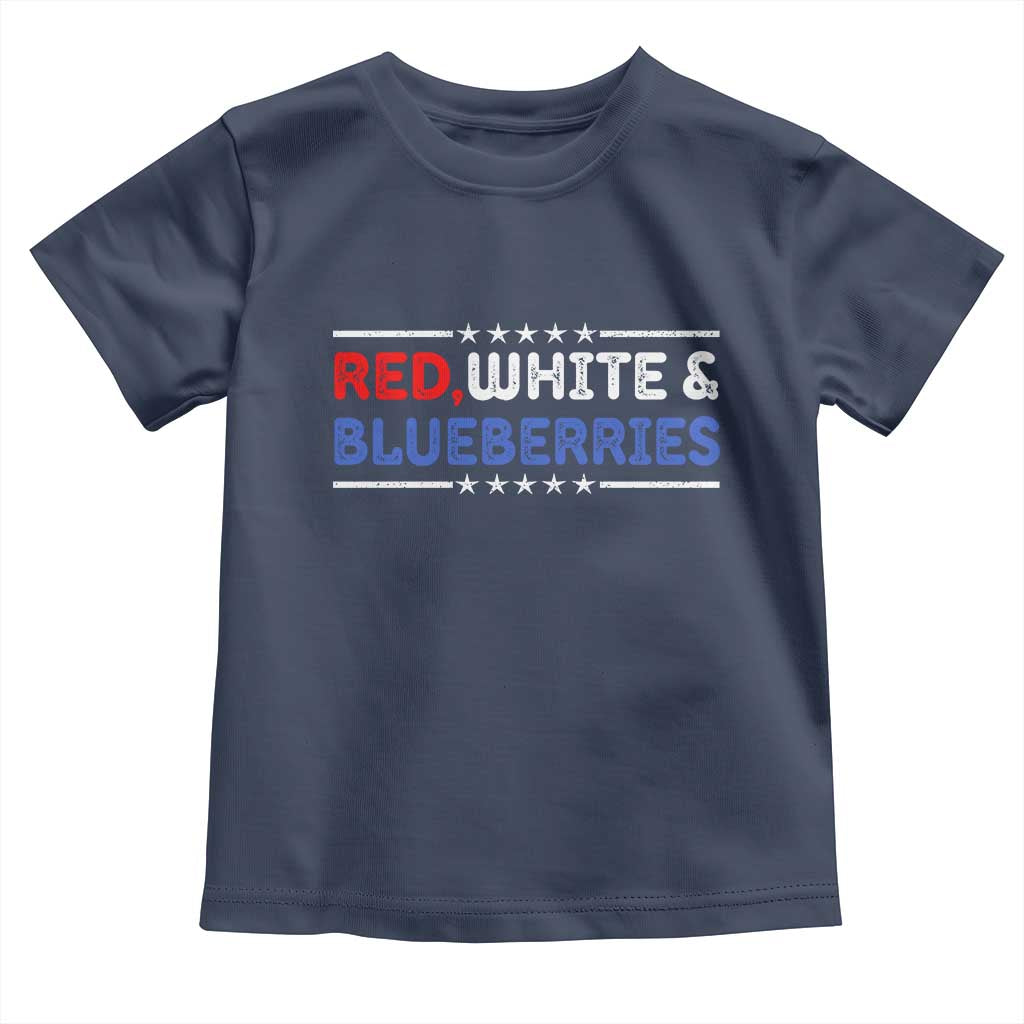 Red White and Blueberries Toddler T Shirt Patriotic Tribute Memorial - Wonder Print Shop