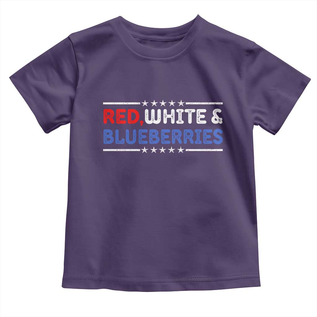 Red White and Blueberries Toddler T Shirt Patriotic Tribute Memorial - Wonder Print Shop