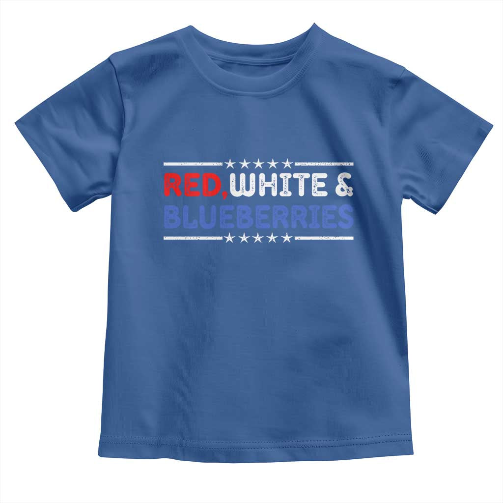 Red White and Blueberries Toddler T Shirt Patriotic Tribute Memorial - Wonder Print Shop