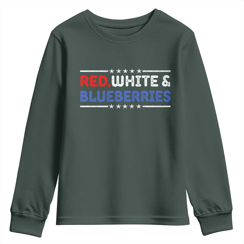 Red White and Blueberries Youth Sweatshirt Patriotic Tribute Memorial - Wonder Print Shop
