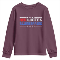 Red White and Blueberries Youth Sweatshirt Patriotic Tribute Memorial - Wonder Print Shop
