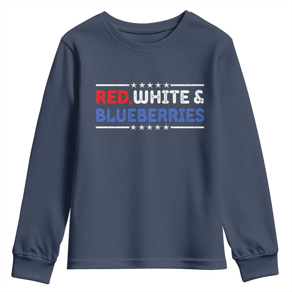 Red White and Blueberries Youth Sweatshirt Patriotic Tribute Memorial - Wonder Print Shop