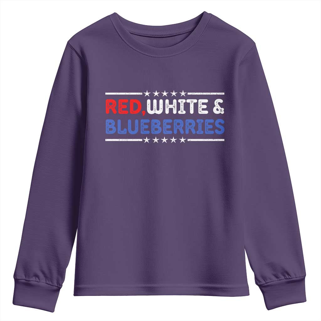 Red White and Blueberries Youth Sweatshirt Patriotic Tribute Memorial - Wonder Print Shop