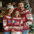 Red White and Blueberries Ugly Christmas Sweater Patriotic Vintage American Flag Coquette Bow - Wonder Print Shop