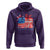 Red White and Blueberries Hoodie Patriotic Vintage American Flag Coquette Bow - Wonder Print Shop