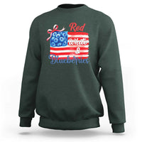 Red White and Blueberries Sweatshirt Patriotic Vintage American Flag Coquette Bow - Wonder Print Shop
