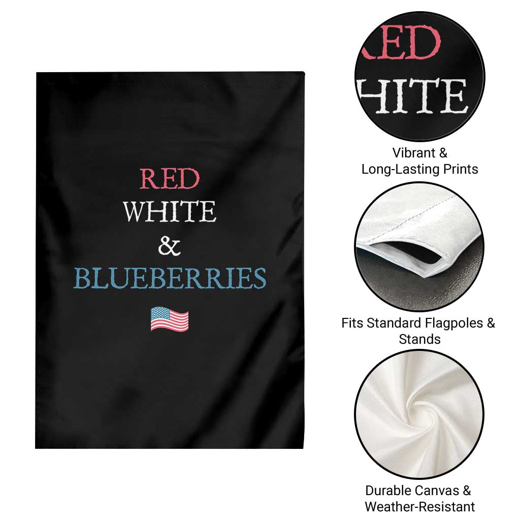 Red White and Blueberries Garden Flag Vintage American Flag Patriotic - Wonder Print Shop