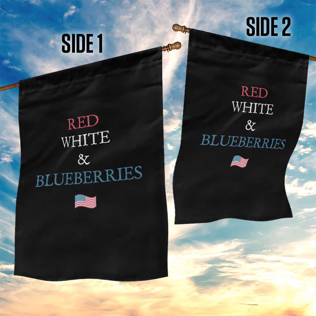 Red White and Blueberries Garden Flag Vintage American Flag Patriotic - Wonder Print Shop