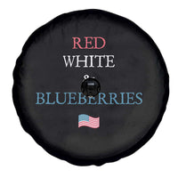 Red White and Blueberries Spare Tire Cover Vintage American Flag Patriotic - Wonder Print Shop