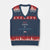 Red White and Blueberries V-Neck Knit Sweater Vest Vintage American Flag Patriotic - Wonder Print Shop
