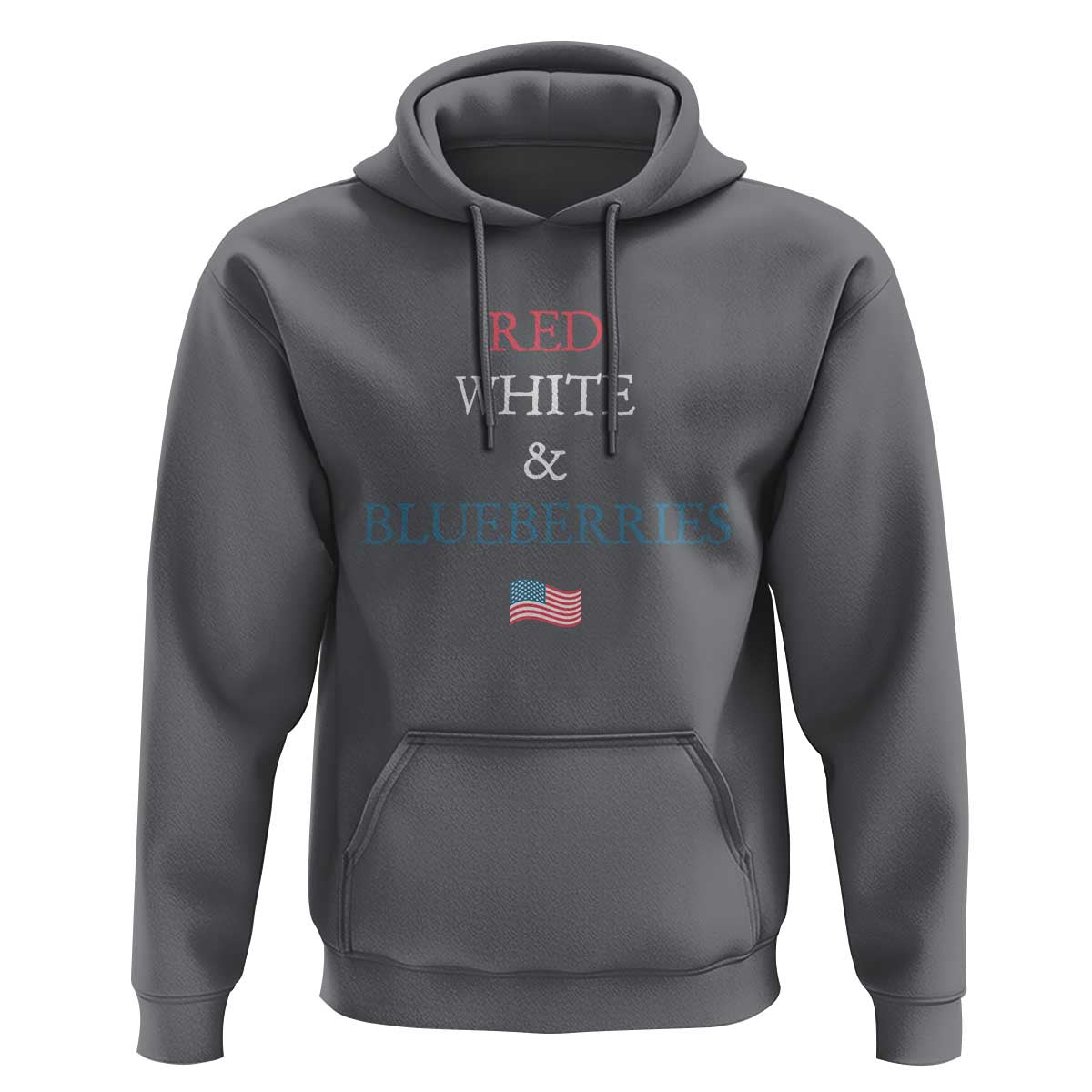 Red White and Blueberries Hoodie Vintage American Flag Patriotic - Wonder Print Shop