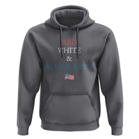 Red White and Blueberries Hoodie Vintage American Flag Patriotic - Wonder Print Shop