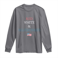 Red White and Blueberries Long Sleeve Shirt Vintage American Flag Patriotic - Wonder Print Shop
