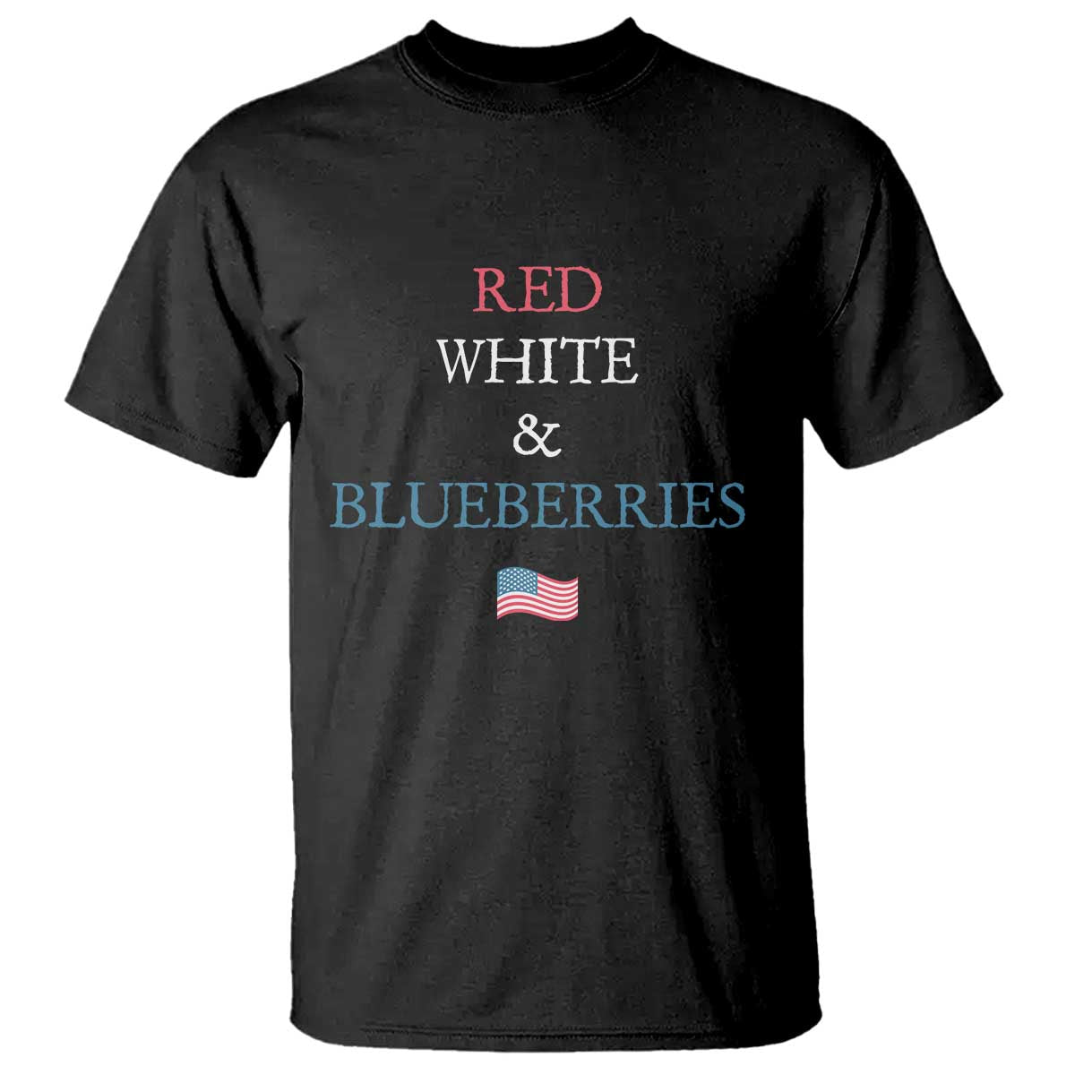 Red White and Blueberries T Shirt Vintage American Flag Patriotic - Wonder Print Shop