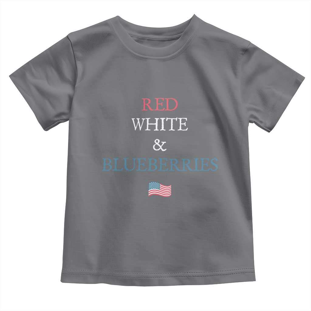 Red White and Blueberries Toddler T Shirt Vintage American Flag Patriotic - Wonder Print Shop