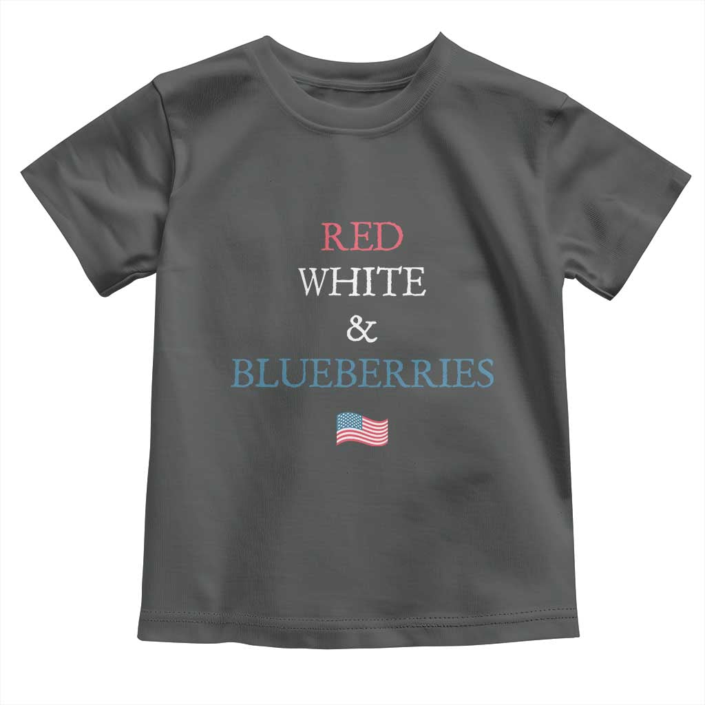 Red White and Blueberries Toddler T Shirt Vintage American Flag Patriotic - Wonder Print Shop