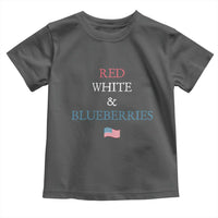 Red White and Blueberries Toddler T Shirt Vintage American Flag Patriotic - Wonder Print Shop