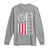 Freedom Charlie Kirk Tribute Long Sleeve Shirt Patriotic Legacy Eagle Distressed American Flag - Wonder Print Shop