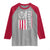 Freedom Charlie Kirk Tribute Raglan Shirt Patriotic Legacy Eagle Distressed American Flag - Wonder Print Shop