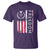Freedom Charlie Kirk Tribute T Shirt Patriotic Legacy Eagle Distressed American Flag - Wonder Print Shop