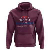 Red White and Blueberries Hoodie Charlie Kirk 1993 2025 Patriotic Memorial - Wonder Print Shop