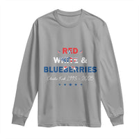 Red White and Blueberries Long Sleeve Shirt Charlie Kirk 1993 2025 Patriotic Memorial - Wonder Print Shop