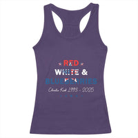 Red White and Blueberries Racerback Tank Top Charlie Kirk 1993 2025 Patriotic Memorial - Wonder Print Shop