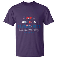 Red White and Blueberries T Shirt Charlie Kirk 1993 2025 Patriotic Memorial - Wonder Print Shop