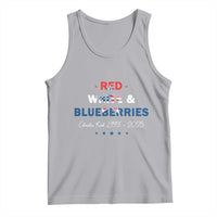 Red White and Blueberries Tank Top Charlie Kirk 1993 2025 Patriotic Memorial - Wonder Print Shop