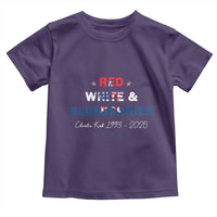 Red White and Blueberries Toddler T Shirt Charlie Kirk 1993 2025 Patriotic Memorial - Wonder Print Shop
