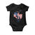 Charlie Kirk Tribute Baby Onesie A True Patriot American Flag Patriotic Eagle - Wonder Print Shop