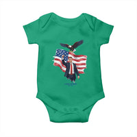 Charlie Kirk Tribute Baby Onesie A True Patriot American Flag Patriotic Eagle - Wonder Print Shop