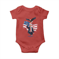 Charlie Kirk Tribute Baby Onesie A True Patriot American Flag Patriotic Eagle - Wonder Print Shop