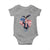 Charlie Kirk Tribute Baby Onesie A True Patriot American Flag Patriotic Eagle - Wonder Print Shop
