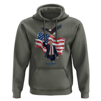 Charlie Kirk Tribute Hoodie A True Patriot American Flag Patriotic Eagle - Wonder Print Shop