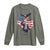 Charlie Kirk Tribute Long Sleeve Shirt A True Patriot American Flag Patriotic Eagle - Wonder Print Shop