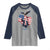 Charlie Kirk Tribute Raglan Shirt A True Patriot American Flag Patriotic Eagle - Wonder Print Shop