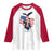 Charlie Kirk Tribute Raglan Shirt A True Patriot American Flag Patriotic Eagle - Wonder Print Shop