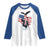 Charlie Kirk Tribute Raglan Shirt A True Patriot American Flag Patriotic Eagle - Wonder Print Shop