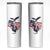 Charlie Kirk Tribute Skinny Tumbler A True Patriot American Flag Patriotic Eagle - Wonder Print Shop