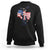 Charlie Kirk Tribute Sweatshirt A True Patriot American Flag Patriotic Eagle - Wonder Print Shop