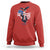 Charlie Kirk Tribute Sweatshirt A True Patriot American Flag Patriotic Eagle - Wonder Print Shop