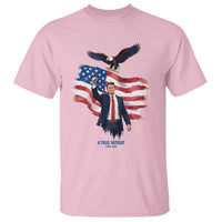 Charlie Kirk Tribute T Shirt A True Patriot American Flag Patriotic Eagle - Wonder Print Shop