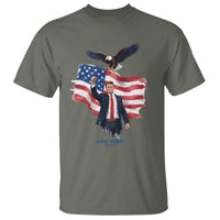 Charlie Kirk Tribute T Shirt A True Patriot American Flag Patriotic Eagle - Wonder Print Shop