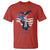 Charlie Kirk Tribute T Shirt A True Patriot American Flag Patriotic Eagle - Wonder Print Shop