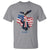 Charlie Kirk Tribute T Shirt A True Patriot American Flag Patriotic Eagle - Wonder Print Shop